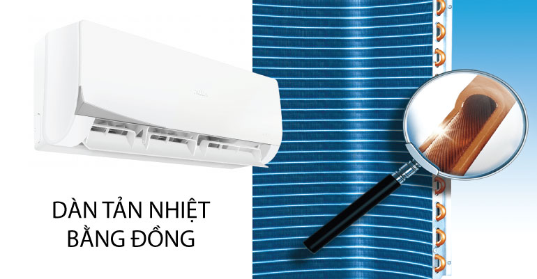 Dàn tản nhiệt bằng đồng sơn xanh