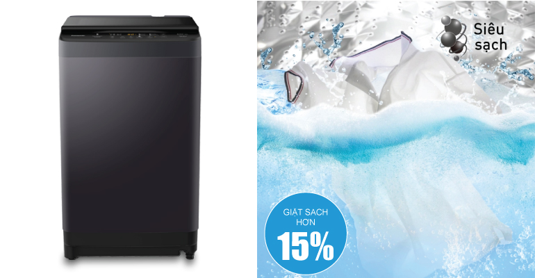 Giặt sạch hơn 15%