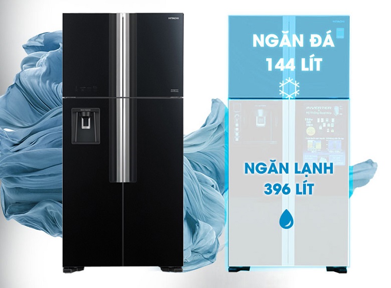 Dung tích 540 lít - Tủ lạnh Hitachi Inverter 540 lít R-FW690PGV7 GBK Dung tích 540 lít - Tủ lạnh Hitachi Inverter 540 lít R-FW690PGV7 GBK